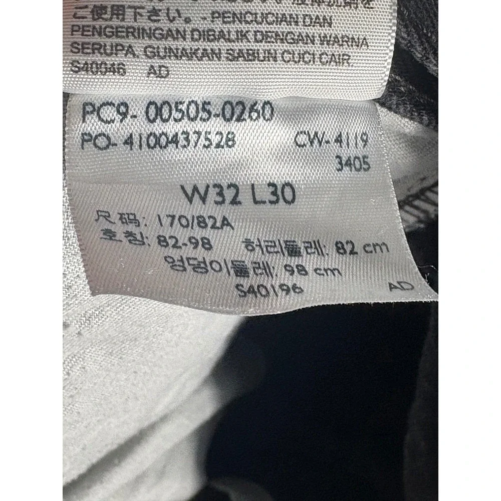 Levis 505 Regular Fit Jeans Mens 32x30 Faded Black Straight Leg Denim 00505-0260